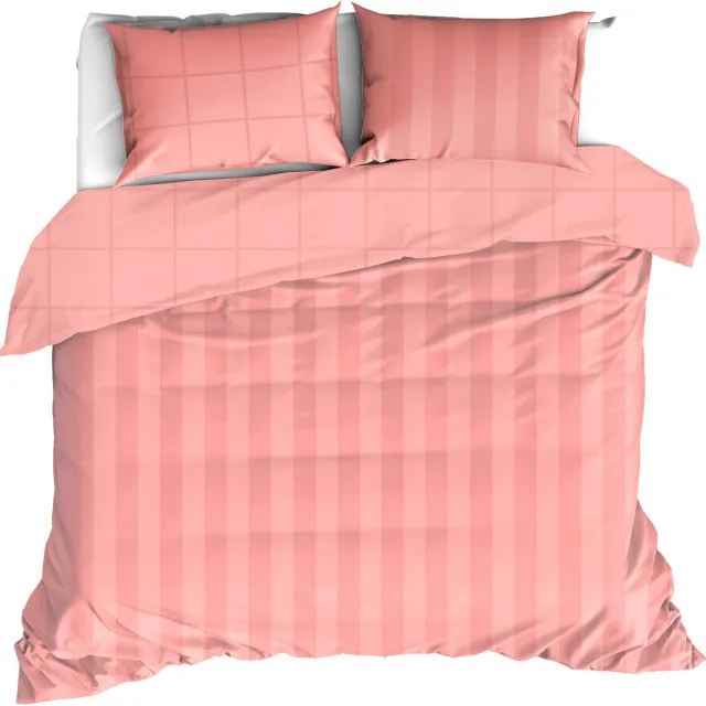 De Witte Lietaer Dekbedovertrek Zygo Blush - 260 x 240 + 2x 60 x 70 cm - Katoen Satijn