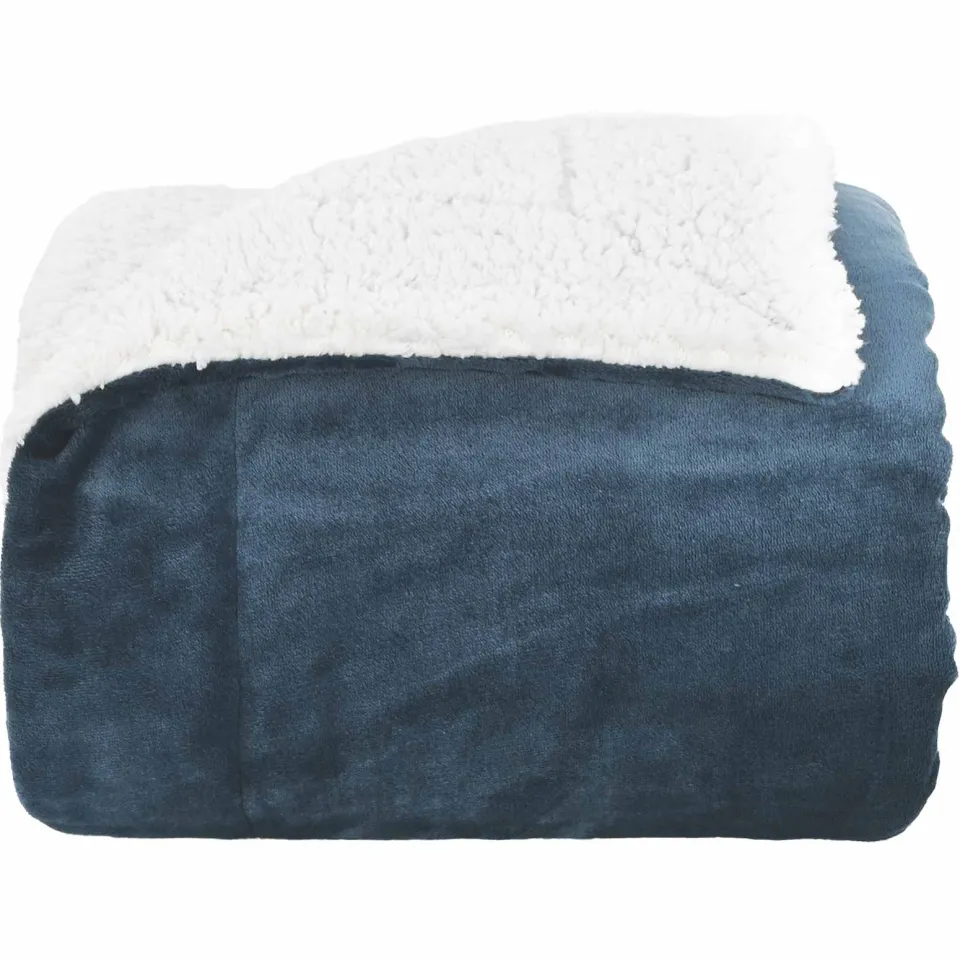 vidaXL plaid Marineblauw 270 x 240 cm 3,17 kg Fleece, foto 4