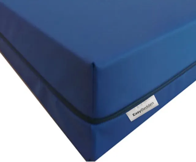 Easy Bedden HOES - Incontinentie- Matrasbeschermer -Waterdicht - MATRAS TIJK - 90x200x16 cm Met 3zijdige Rits - Anti Allergie huisstofmijt - Afneembaar -100% Veilig Blauw