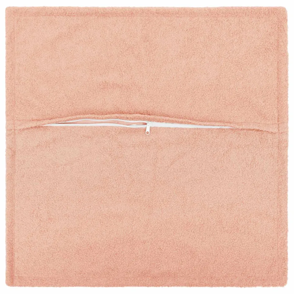 vidaXL Kussensloop 6 st HOUTEN Roze 55 x 55 cm Bouclé, foto 4
