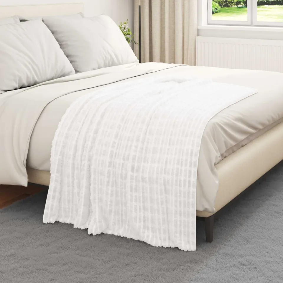 vidaXL Kleden 6 st Wit 150 x 130 cm 2,75 kg Fleece, foto 3