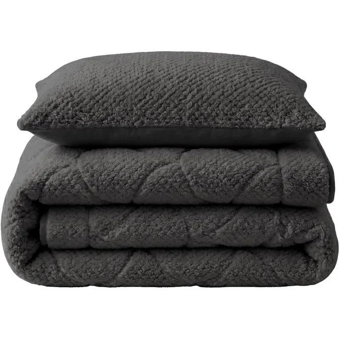 Zensation Lazy all-in-one dekbed Teddy fur - antraciet, foto 3
