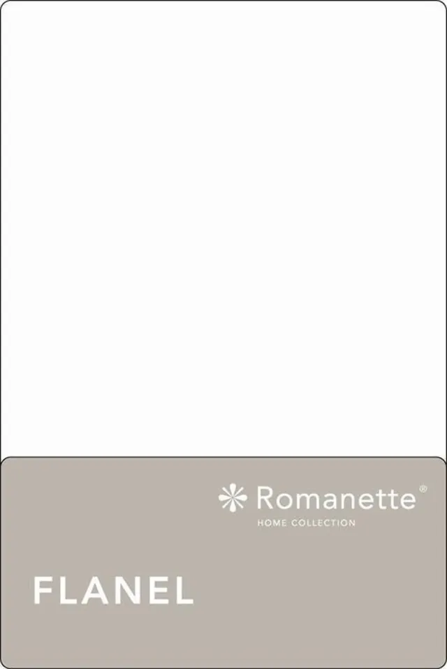 Romanette Laken Verwarmend - Flanel - Wit