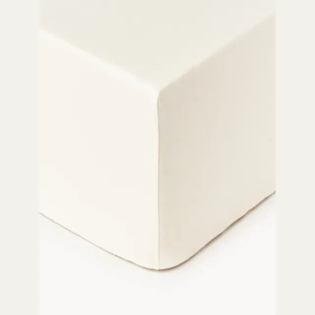 Westwing Collection Jersey boxspring hoeslaken Thany Wit