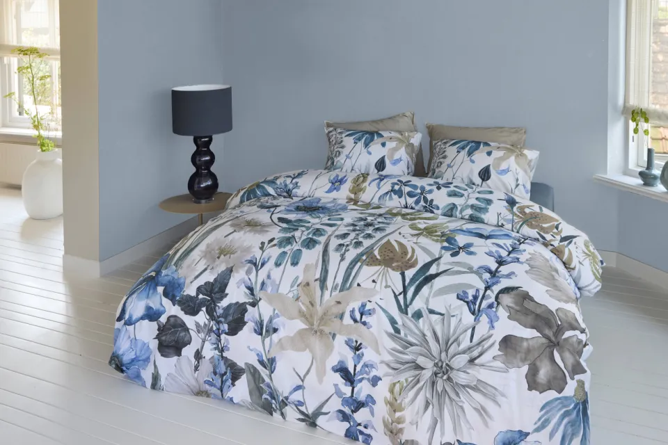 Beddinghouse dekbedovertrek bloemenprint blauw, foto 4