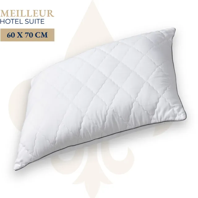 Meilleur Hotel Suite hoofdkussen - Ergonomisch comfort en optimale ondersteuning - 60x70cm Wit