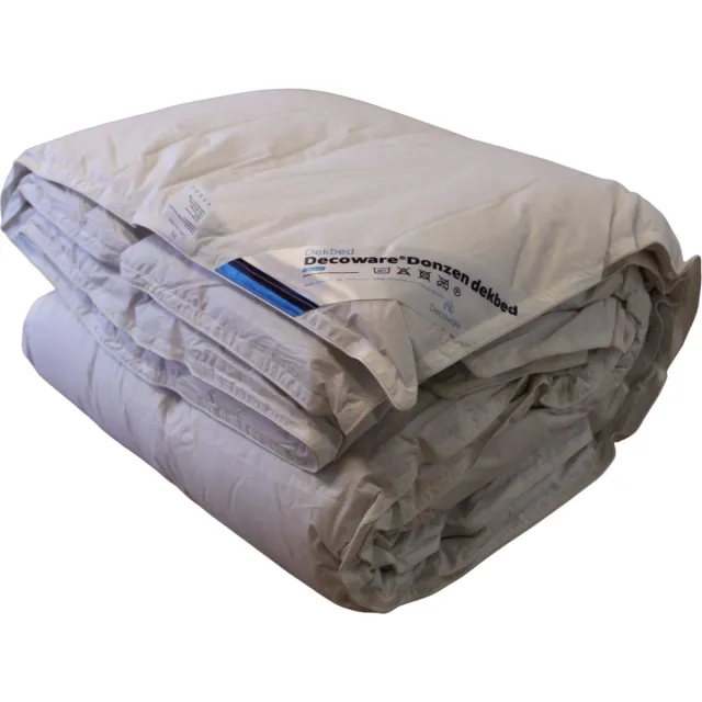 decoware Enkel Dekbed Dons 240x200 cm - 90% dons - Vulling 960 Gram - Lits-jumeaux Wit