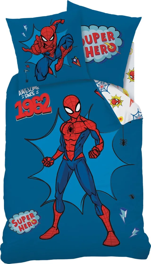 Spider-Man Dekbedovertrek Avengers - Katoen Blauw