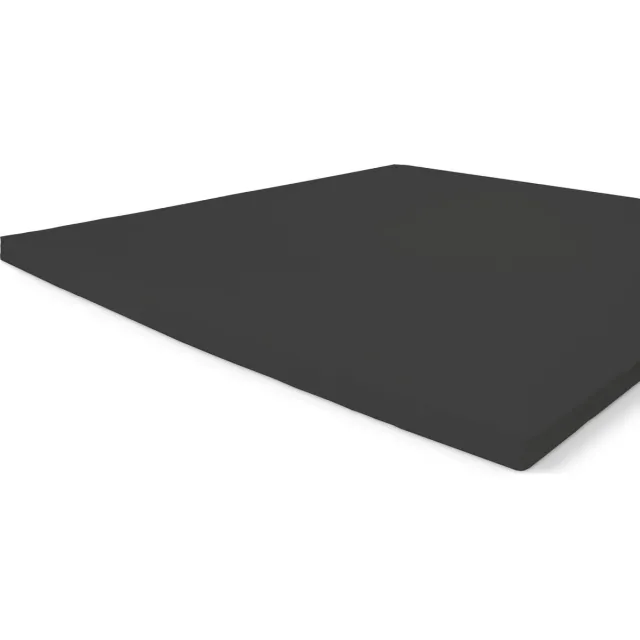 Walra Katoenen Hoeslaken Topper - Hoeslaken 90x220 - 100% Katoen - Antraciet