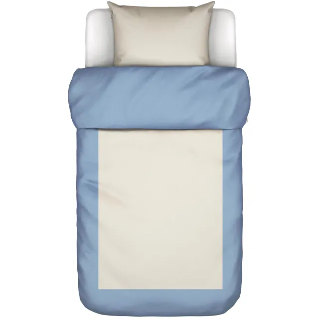 Marc O'Polo Keersten Dekbedovertrek Biologisch Katoenperkal Denim blue - Eenpersoons – 140x200/220 cm