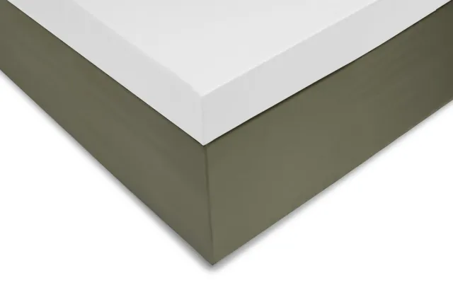 Zohome ZO! Home Satinado katoen/satijn topper hoeslaken wit - eenpersoons (90x200) - luxe uitstraling - rondom elastiek