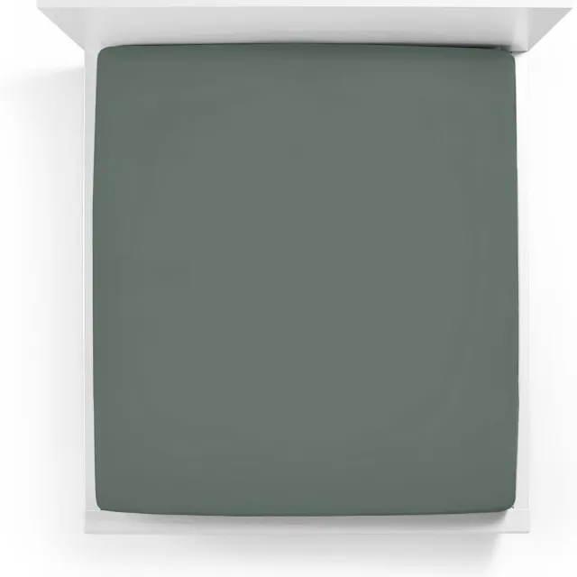 Bella Donna Hoeslaken Jersey Lits-Jumeaux Vintage Groen - 0635 180/200-200/220 vintage groen 0635