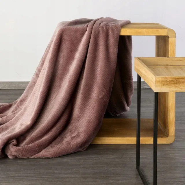 DESIGN91 Plaid 150x200cm - Zacht Microvezel met 3D Effect rood