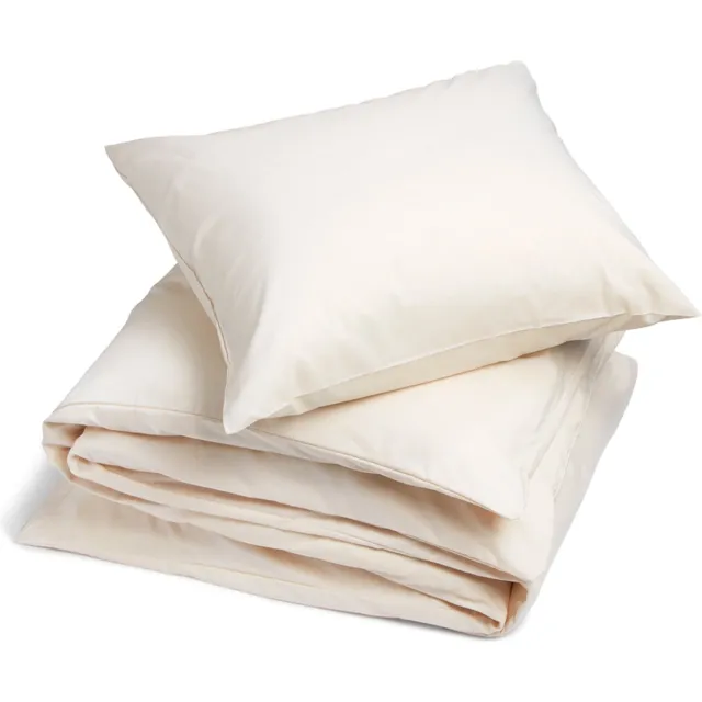 Yumeko dekbedovertrek katoen TENCEL™ latte chambray 140x220 + 1/60x70 - Biologisch & ecologisch