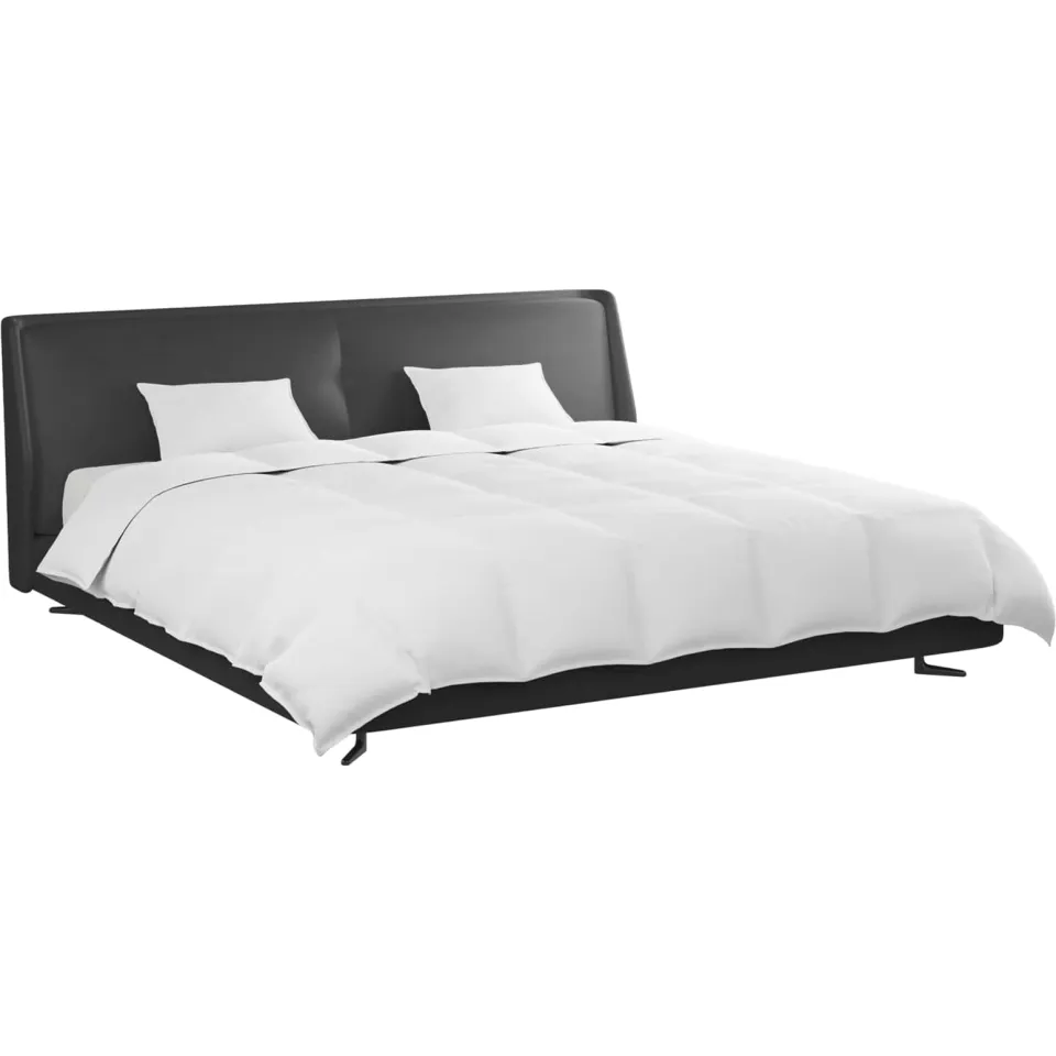 vidaXL Dekbed Set met kussen 3 st Wit Donsveertjes, foto 2