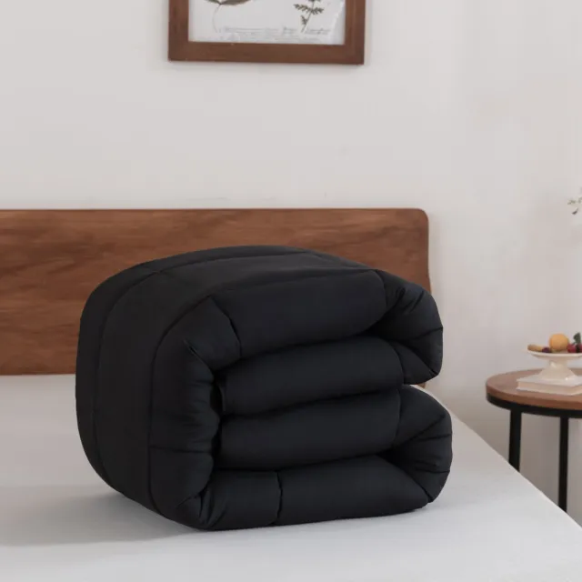 Snoozella ComfyBed 200x200 - Zwart - Dekbed zonder overtrek - Wasbaar hoesloos dekbed - 30 nachten proefslapen - All season winterdekbed & zomerdekbed