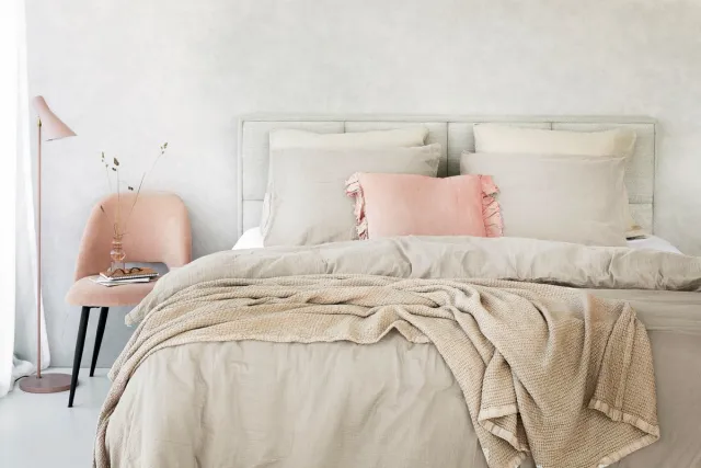 Dreamers Den Mousseline - Dekbedovertrek - Zand Beige