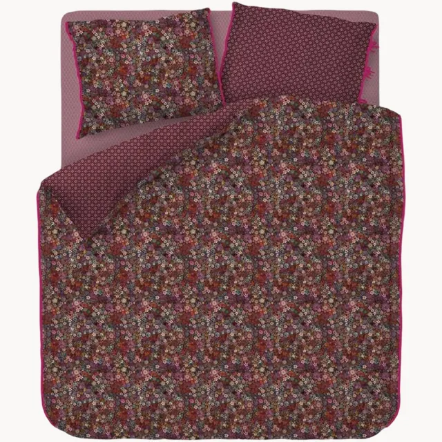 Pip Studio Katoenen perkal dekbedovertrekset Tutti I Fiori Rood
