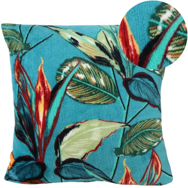 DOMAREX Decoratieve Kussenhoes 40x40cm Groen Botanisch Bladmotief