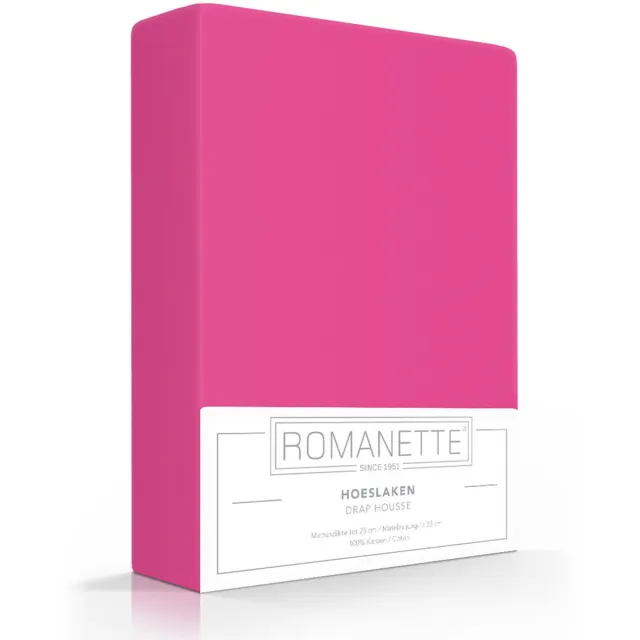 Romanette Luxe Verkoelend Hoeslaken Katoen - Fuchsia