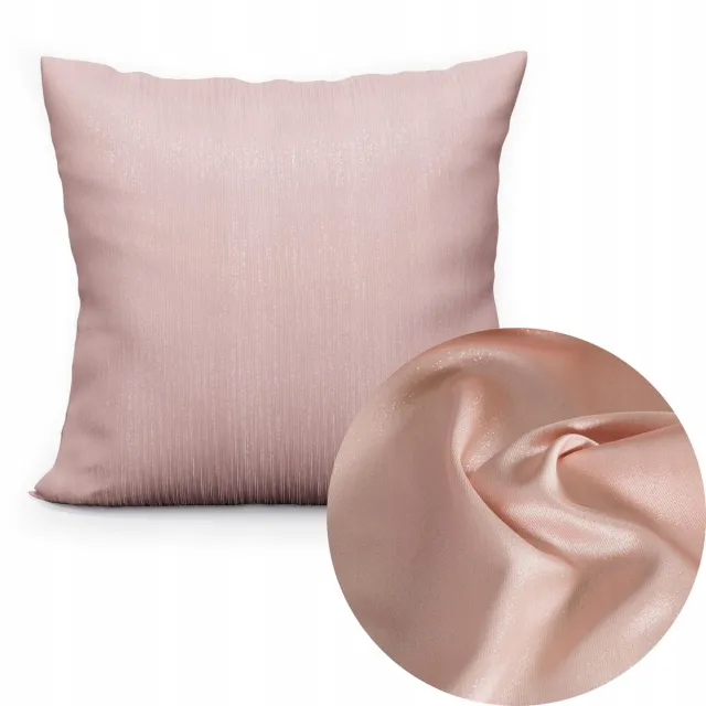 Markizeta Decoratieve Kussenhoes 40x40cm - Poederroze met Glanzende Draad & Waterdicht