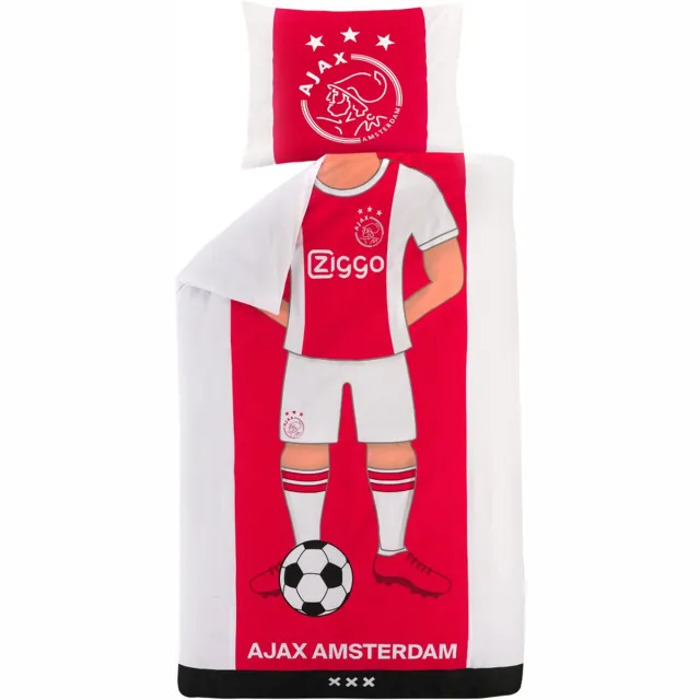 Ajax dekbedovertrek speler Rood/wit