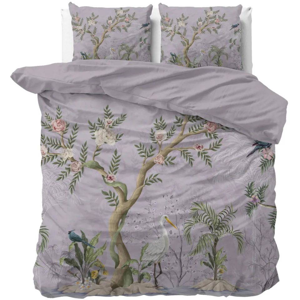 Sleeptime polyester dekbedovertrek 2-persoons (200x220 cm) Paars
