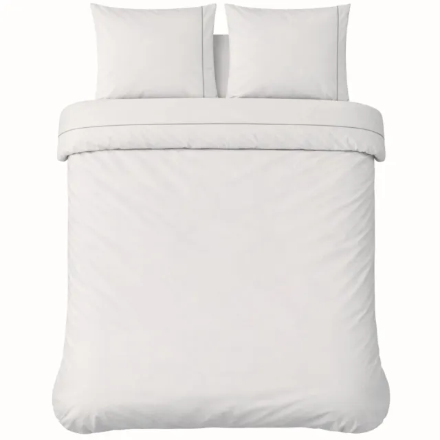 Droomtextiel Papillon Monte Carlo Dekbedovertrek Wit - 200x200/220 cm - Zeer Hoogwaardige Kwaliteit - Super Zacht