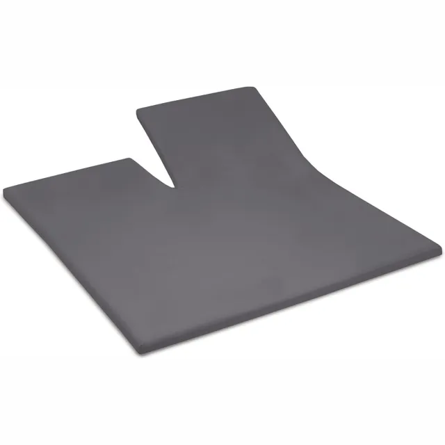 Cinderella Topper Hoeslaken met split - Tot 15 cm matrashoogte - Double Jersey - 200x200/210 cm - Antraciet