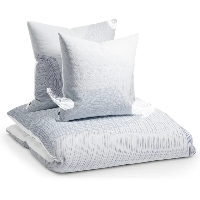 Sleepwise Beddengoed zomer beddengoed 3-delig - OEKO-TEX, Heerlijk zacht, Ademend, Strijkvrij & kreukvrij - Dekbedovertrekset van geborsteld microvezel met kussenslopen, Waves & Water Golven en water