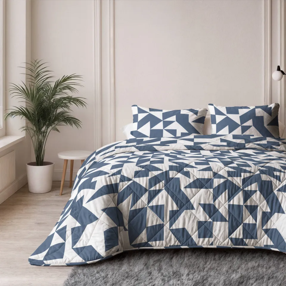 Sleeptime dekbed zonder overtrek met kussensloop Lazy blauw, foto 4