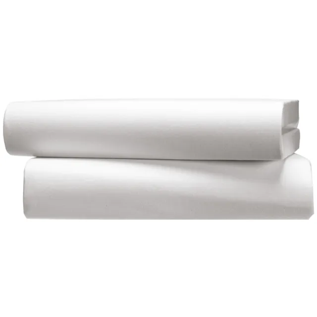 PULSIVA 2x PULSIVA Hoeslaken Portland jersey; 90-100x200 cm (BxL); wit; 2 stuk / verpakking