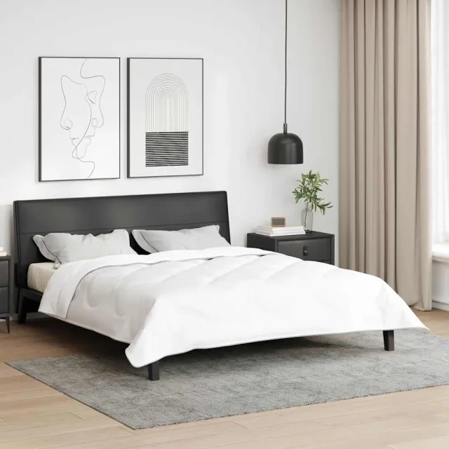vidaXL 2-in-1 Dekbed 260 x 220 x 10 cm Winter Polyester Wit Ademend
