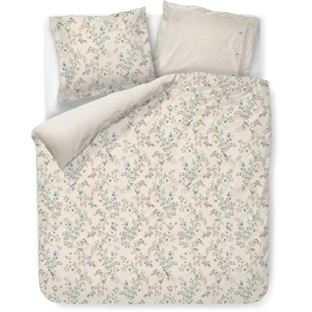Pip Studio Lotus Lullaby dekbedovertrek - Tweepersoons - 200 x 200/220 cm - Gebroken wit