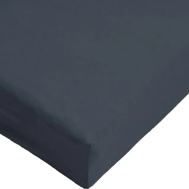 Papillon hoeslaken - dubbel jersey - 180 x 200 - Zwart