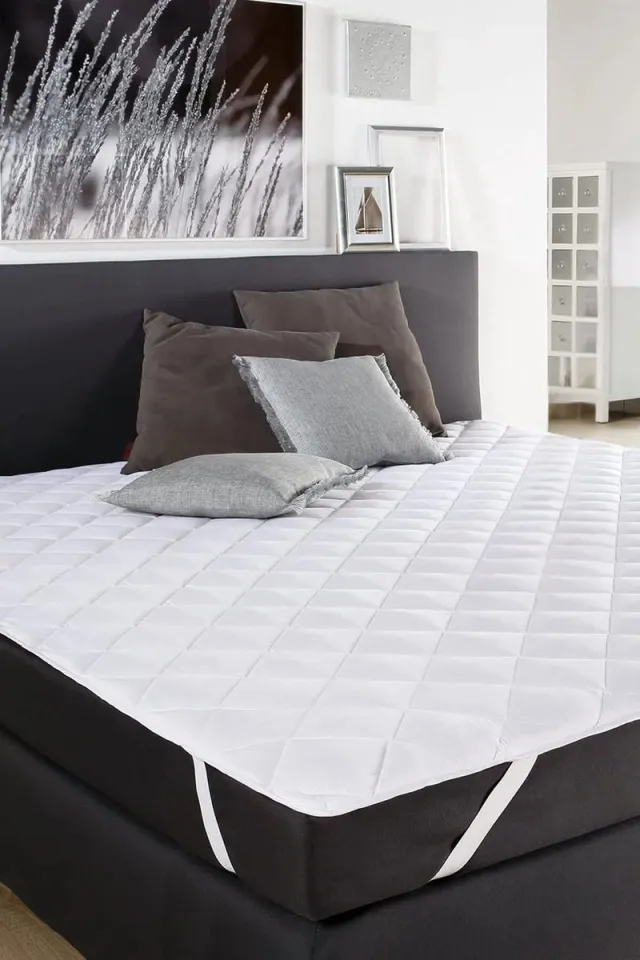 De Linde Home Matrasbeschermers - Waterdicht Matrasbeschermer - 140x200 cm - Wit - 100% Katoen - Kapitone - Gewatteerde Matrasbeschermer - Met 4 Elastische Banden - Waterdichte Matras Beschermer - Incontinentie