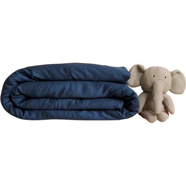 Coco & Cici Kids - TENCEL Sateen Dekbedovertrek Donker Blauw - (zonder kussensloop)