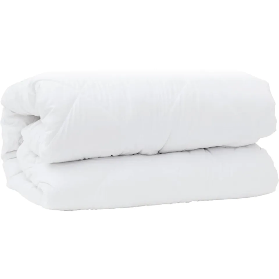 vidaXL 2-in-1 Dekbed 240 x 200 x 8 cm Winter Polyester Wit Ademend, foto 4