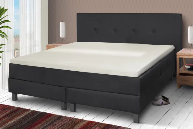 Zydante Molton Stretch Topper Hoeslaken – Hotel Home Collection - 50% Katoen – Zacht en Comfortabel – Vochtabsorberend – Elastiek - 200x90 Wit