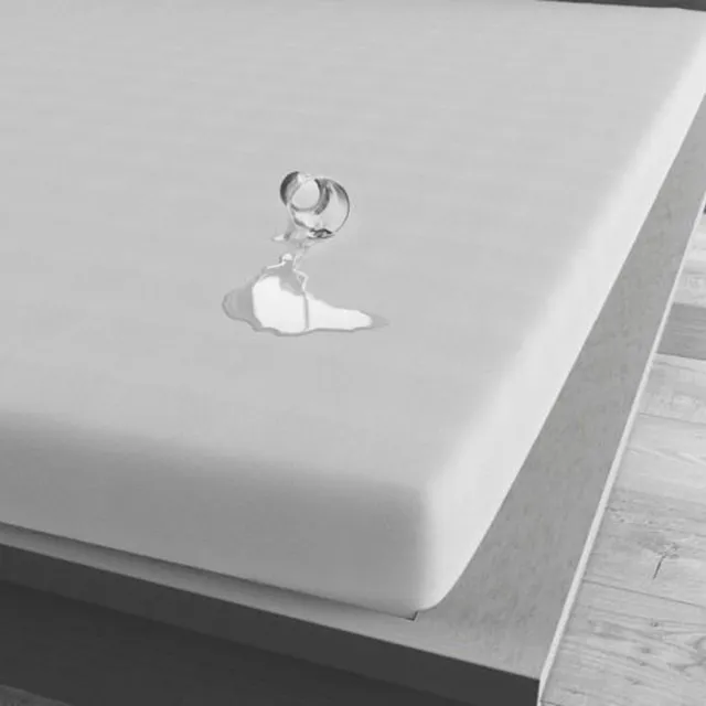 Dreamhouse Bedding Peuter / junior / kinder waterdicht incontinentie hoeslaken / plaszeil (bij bedplassen kinderen) / matrasbeschermer / protector / molton wit 70 x 140 cm FIJNE KWALITEIT (beddengoed slaapkamer / kinderkamer)