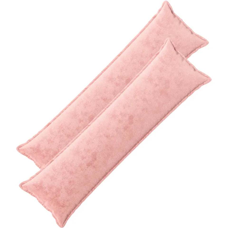 vidaXL Kussensloop 2 st HOUTEN Roze 40 x 145 cm Flanel