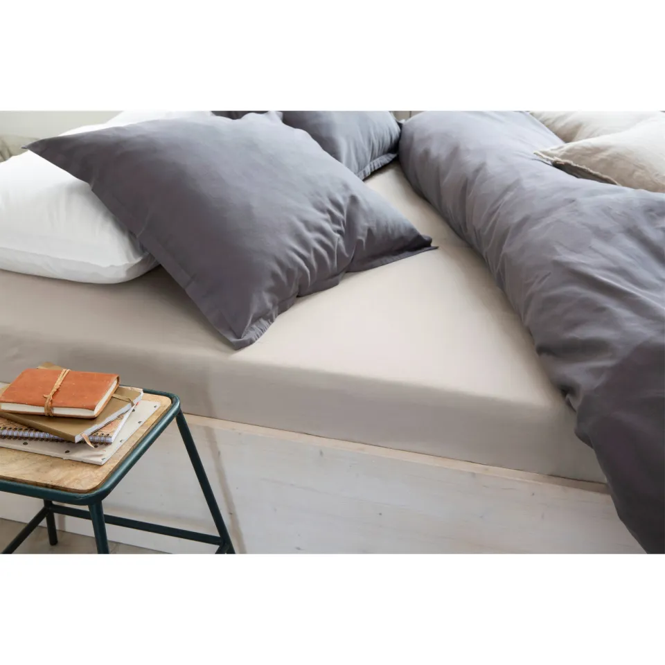 Walra katoenen hoeslaken boxspring zand, foto 2