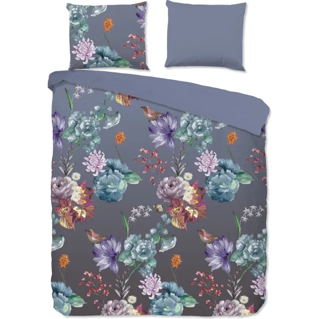 Good Morning dekbedovertrek bloemen - Multi - 100% Katoen renforce
