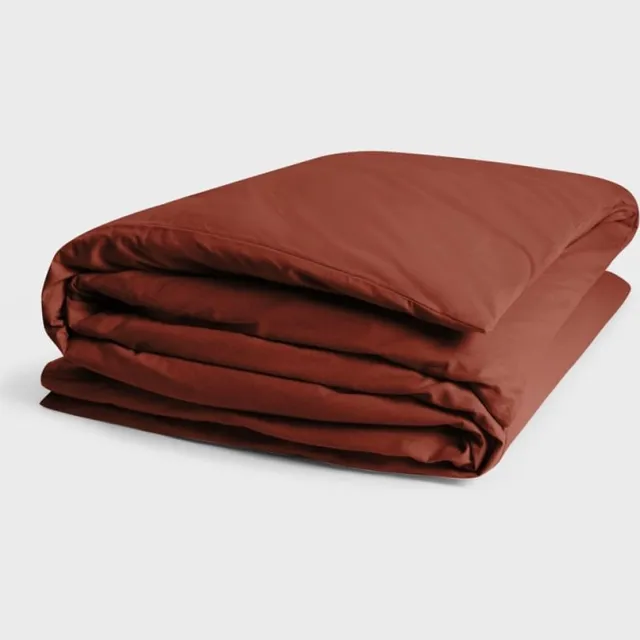 Yumeko dekbedovertrek flanel fluweel rood 260x240 (zonder slopen) - Biologisch & ecologisch Red Velvet