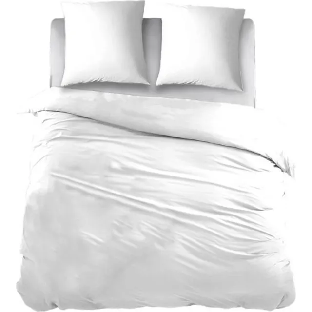 Snoozing Two Tone - Dekbedovertrek - 1 kussensloop - Wit/Wit