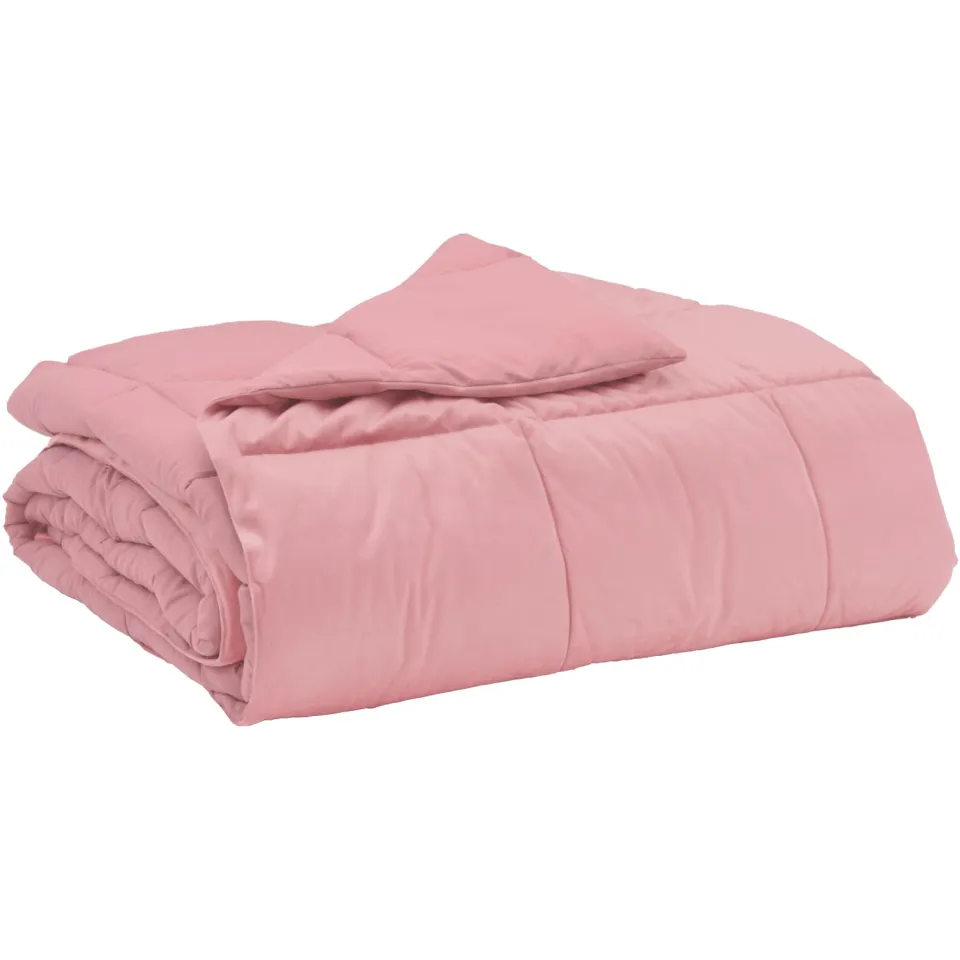 vidaXL Vol jaar dekbed 240 x 260 cm Microfiber (100% polyester) Roze, foto 3