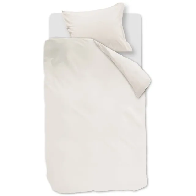 Linolux Dekbedovertrek Washed Cotton White 1 persoons