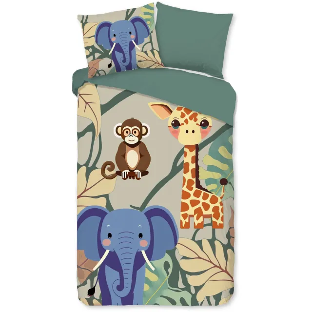 Pure dekbedovertrek grafische jungle dieren - Multi - Microvezel