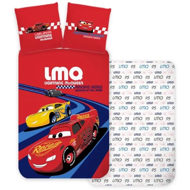 Disney Cars peuterdekbedovertrek Rood - 100 x 135 cm - Katoen multicolor