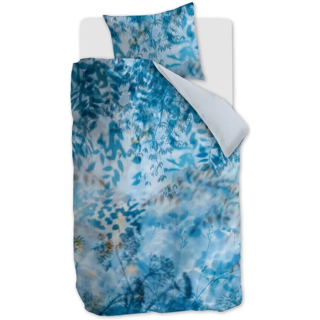 Kardol Ombre dekbedovertrek - Eenpersoons - 140x200/220 - Blauw Grijs